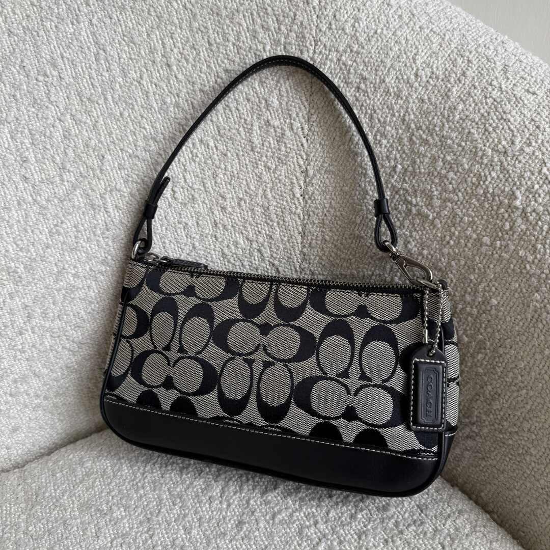 Coach Signature Demi Black Shoulder Bag