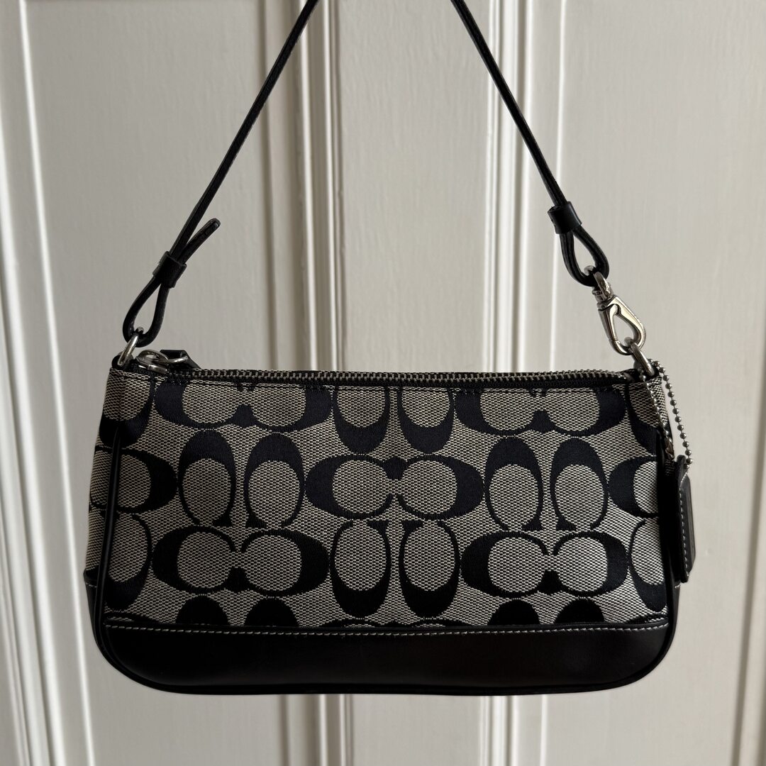Coach Signature Demi Black Shoulder Bag