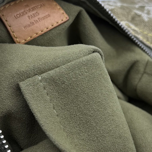 2006 Louis Vuitton Green Denim Baggy GM Shoulder Bag