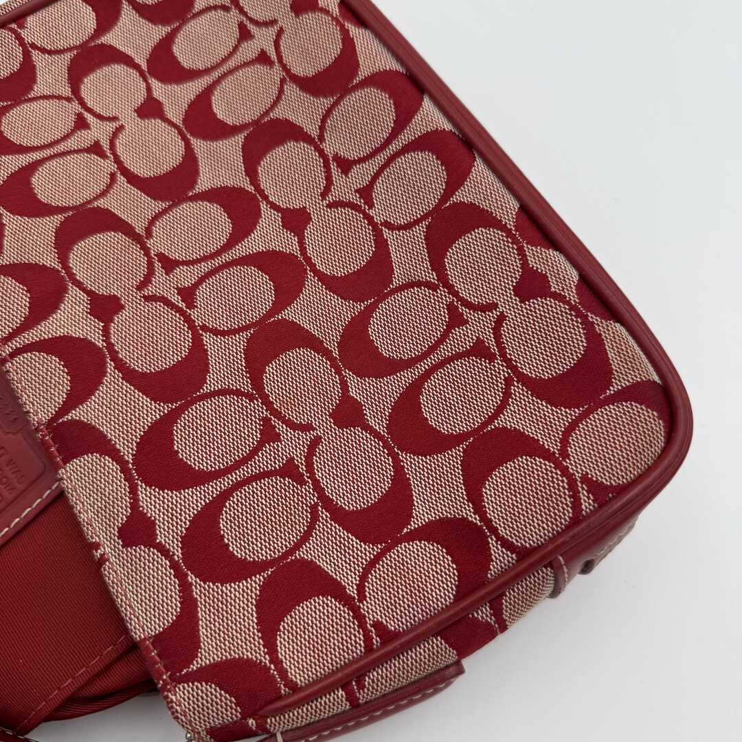 Coach Signature Red Shoulder Bag