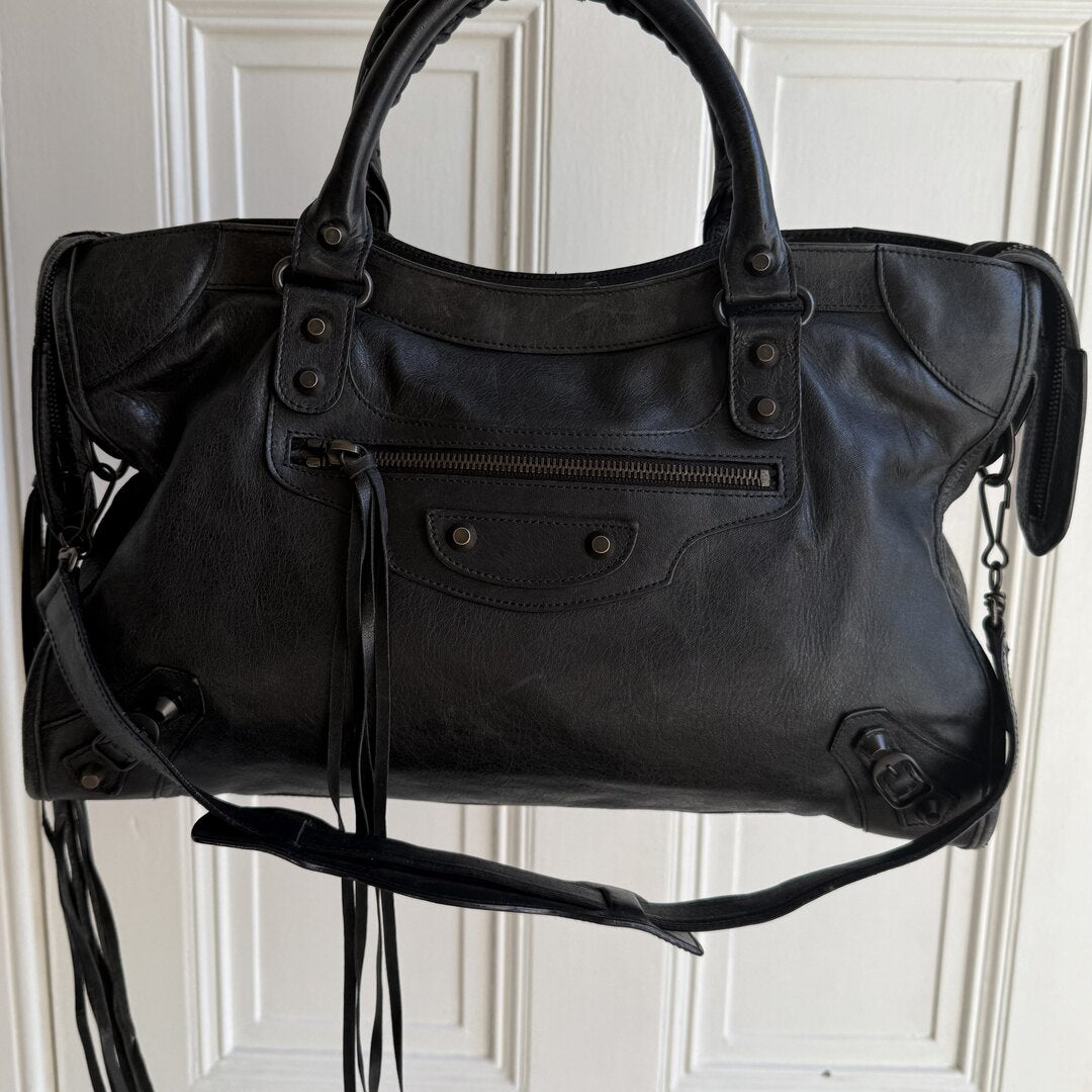 2009 Balenciaga City Leather Black Handbag