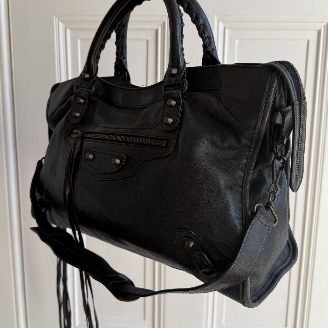 2009 Balenciaga City Leather Black Handbag