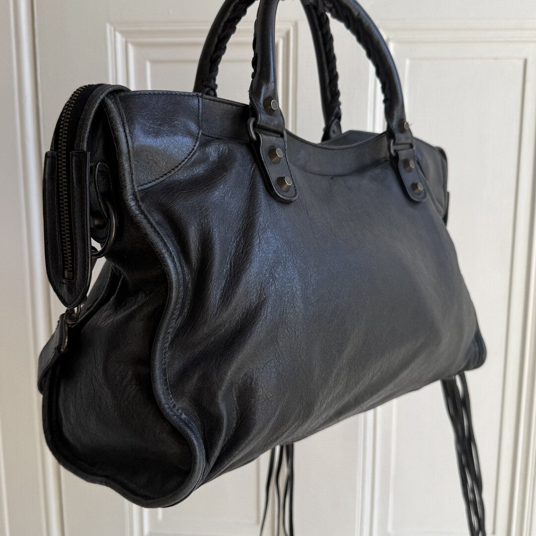 2009 Balenciaga City Leather Black Handbag