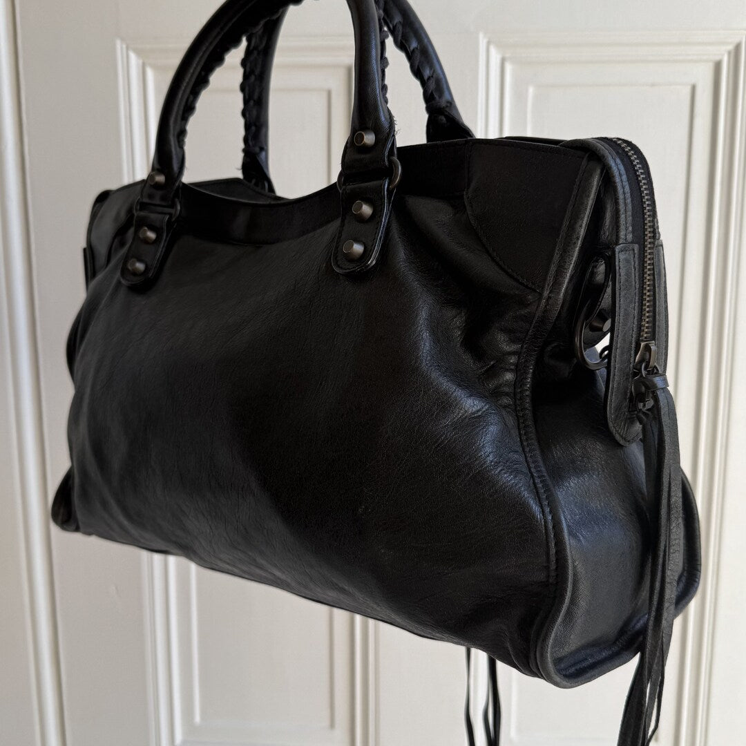2009 Balenciaga City Leather Black Handbag