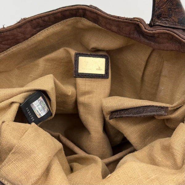 Fendi Zucca Spy Brown Handbag