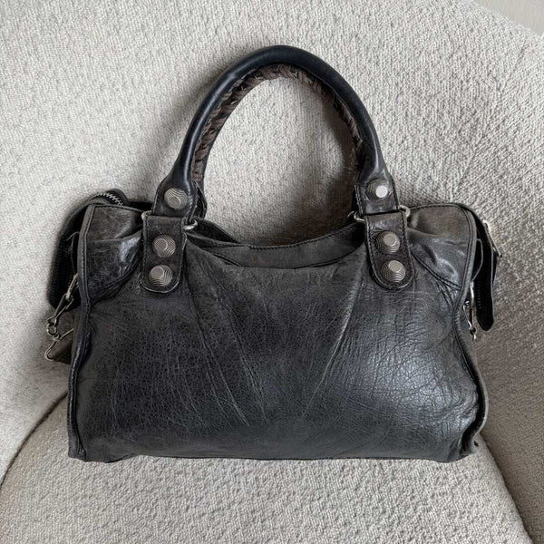 2010 Balenciaga The Giant City 21 Leather Dark Green Bag