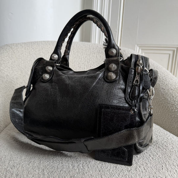 2010 Balenciaga The Giant City 21 Leather Dark Green Bag