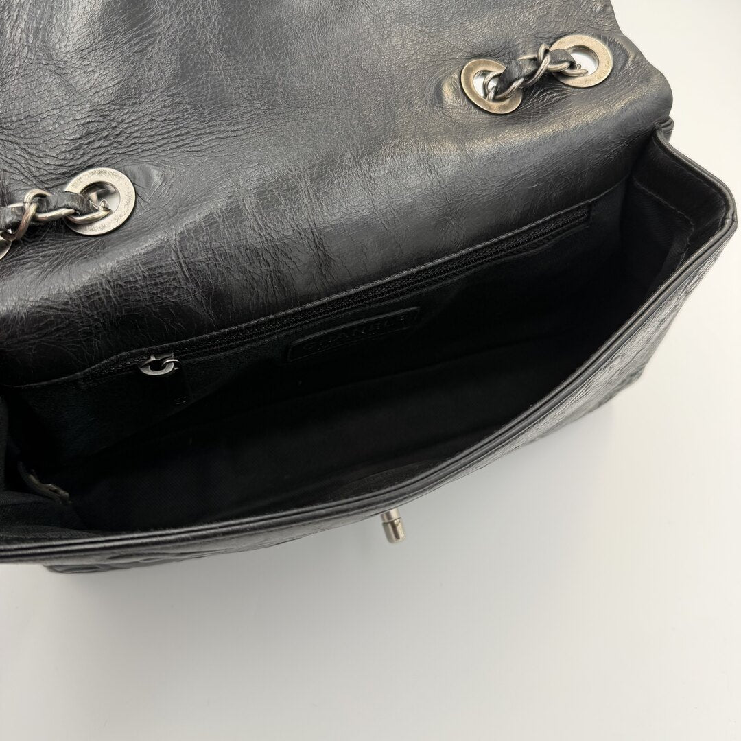 2016 Chanel Icon Precious Symbols Black Flap Shoulder Bag