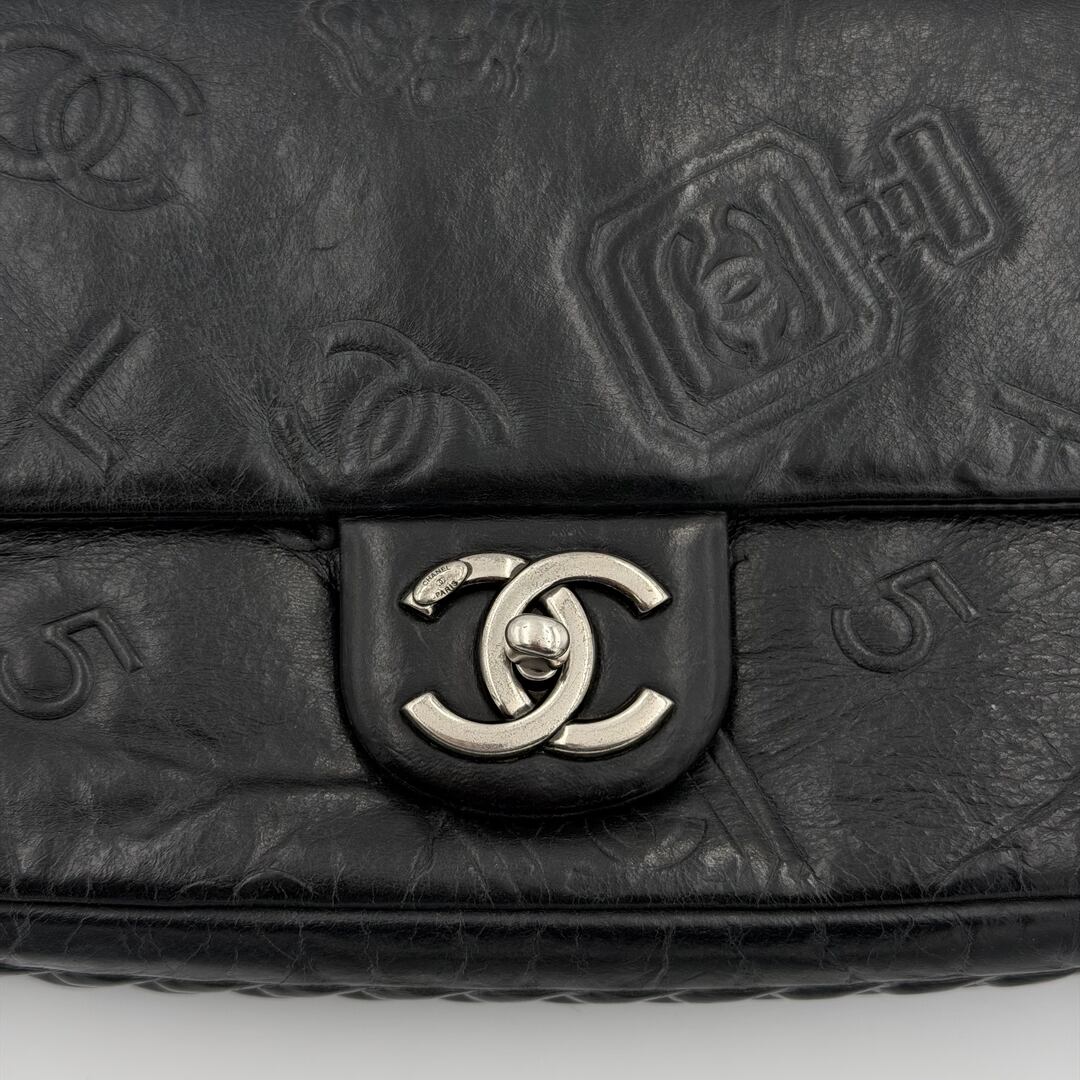 2016 Chanel Icon Precious Symbols Black Flap Shoulder Bag
