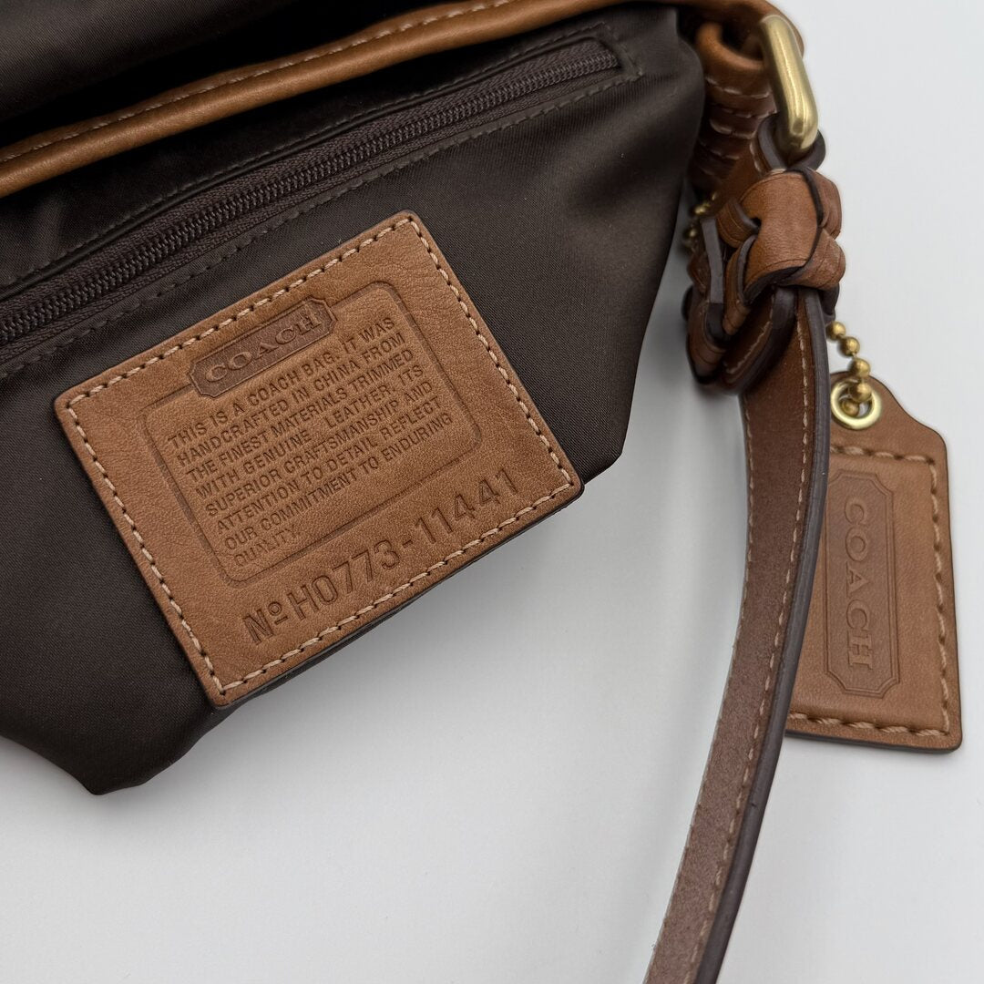 Coach Signature Brown Shoulder Bag