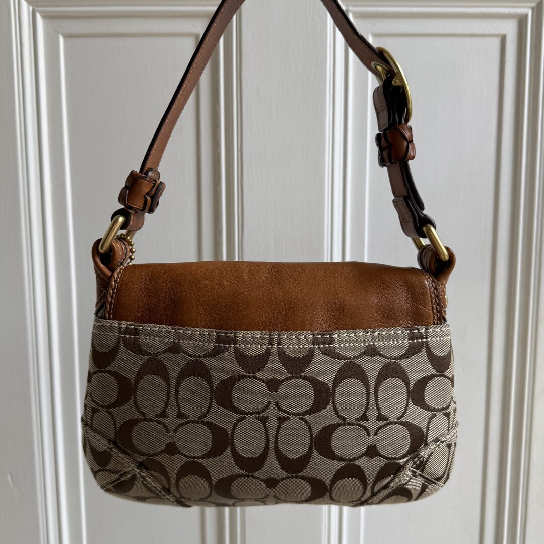 Coach Signature Brown Shoulder Bag
