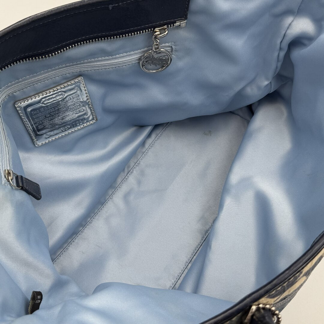 Coach Patchwork Signature Denim Tote Bag