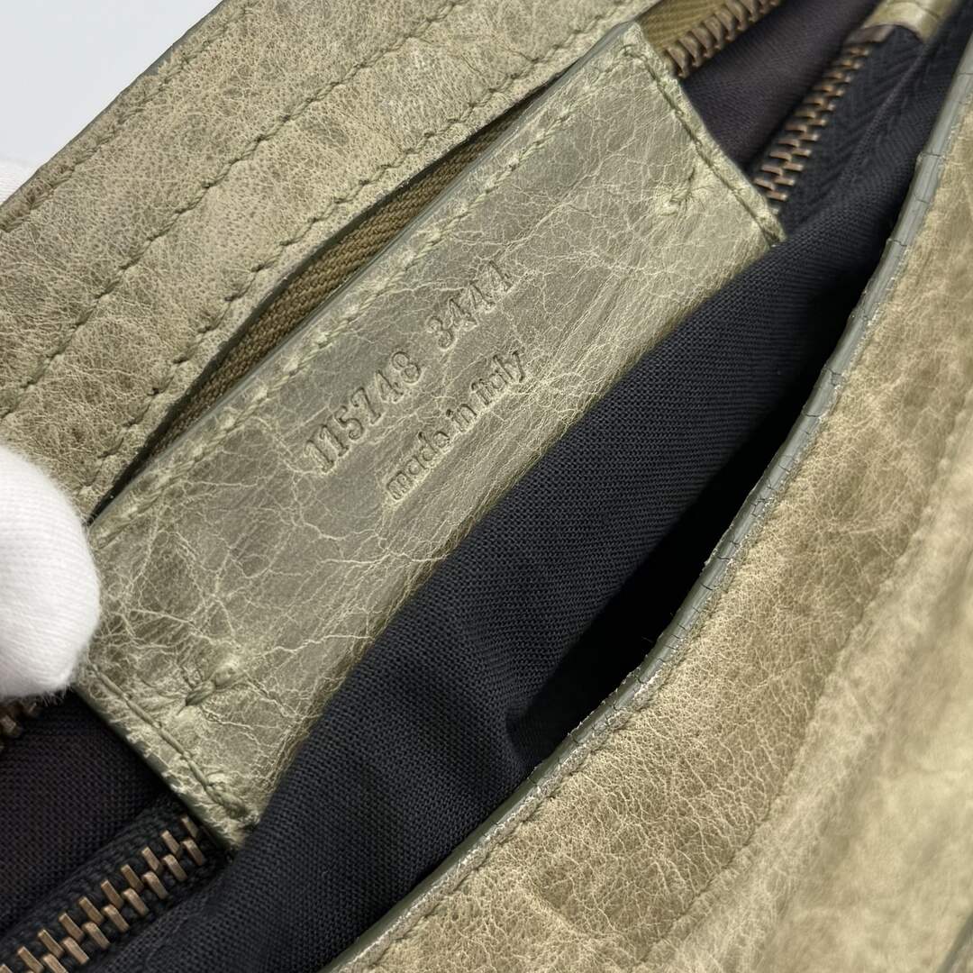 2006 Balenciaga The City Leather Green Handbag