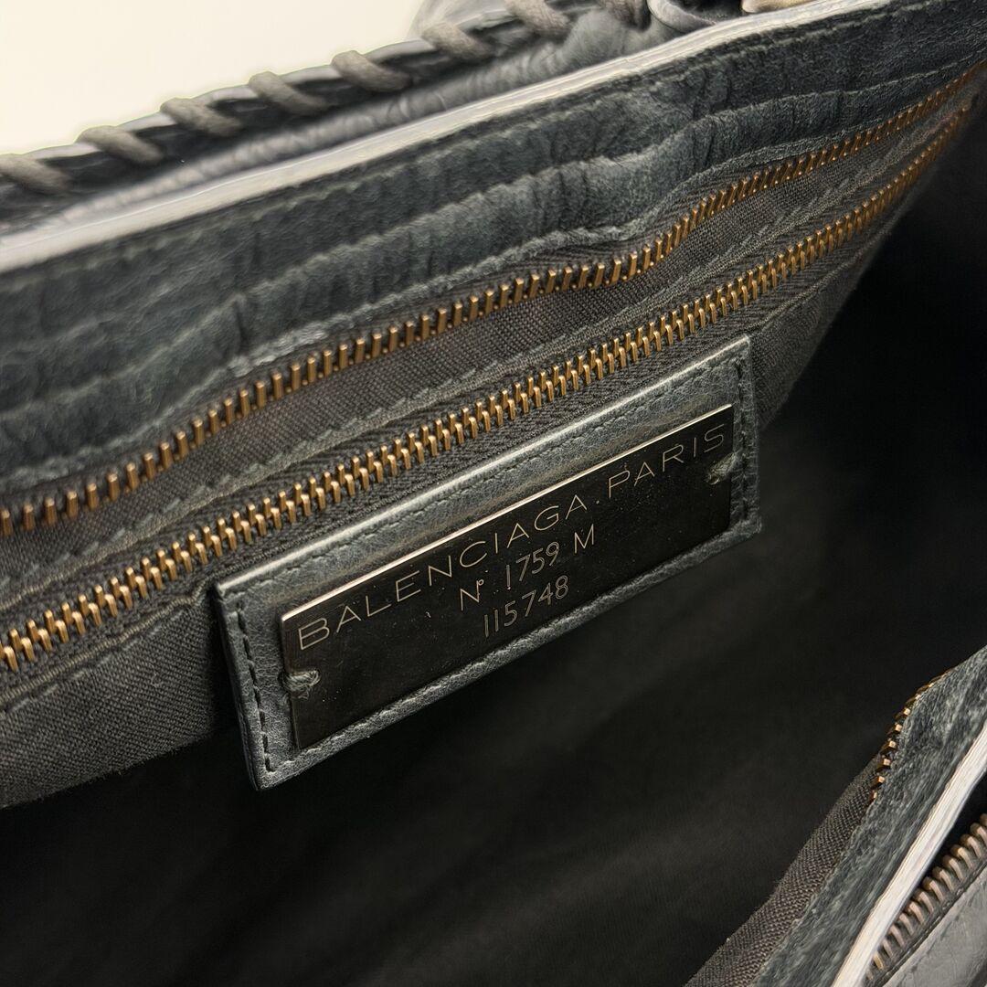 2010 Balenciaga The City Leather Black Bag