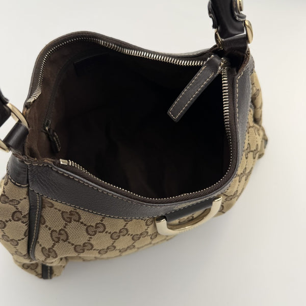 Gucci GG Canvas Abbey Brown Shoulder Bag