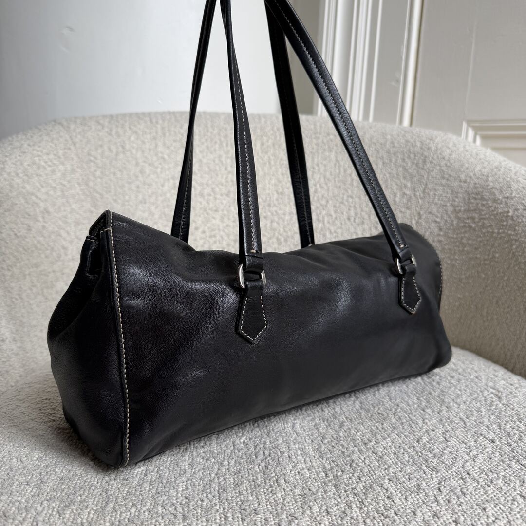 Prada Easy Leather Black Shoulder Bag