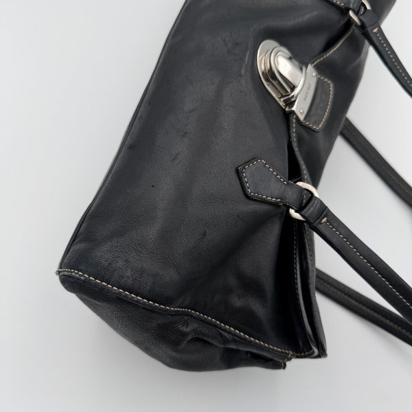 Prada Easy Leather Black Shoulder Bag