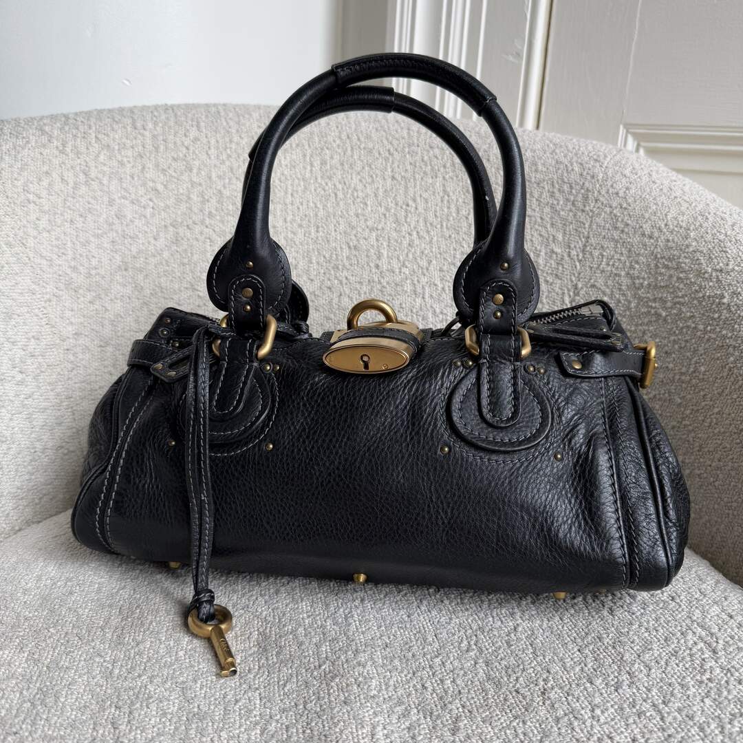 Chloe Paddington Leather Black Handbag