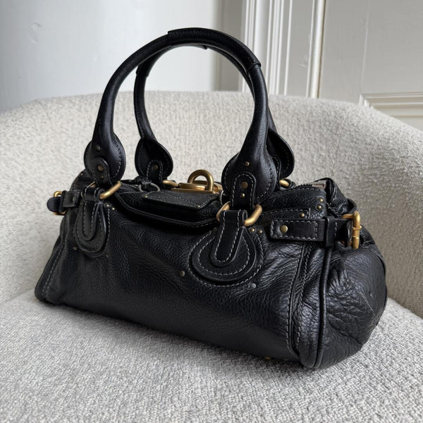 Chloe Paddington Leather Black Handbag