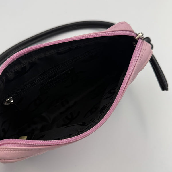 2004 Chanel Cambon Quilted Pink Mini Shoulder Bag