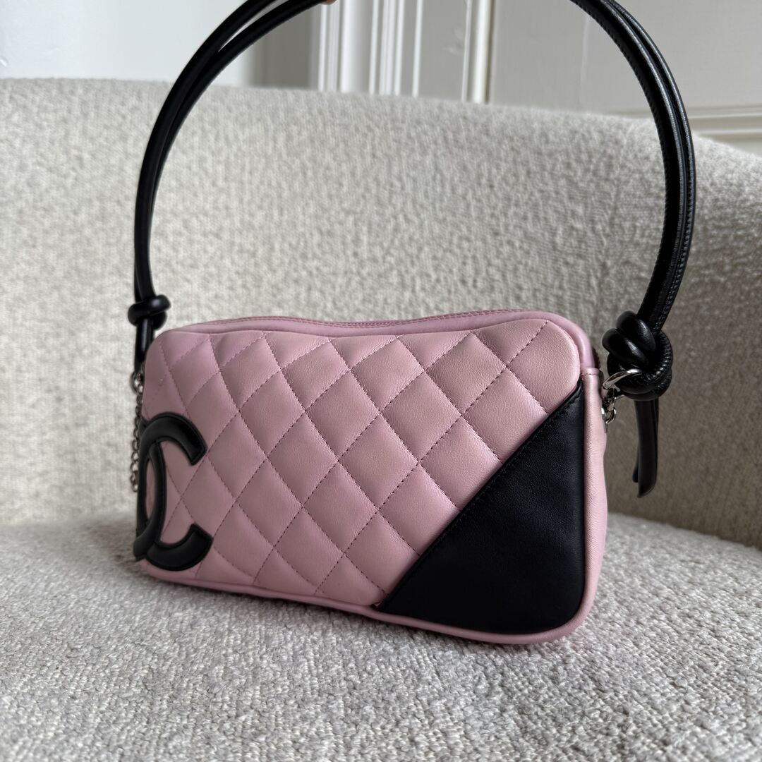 2004 Chanel Cambon Quilted Pink Mini Shoulder Bag