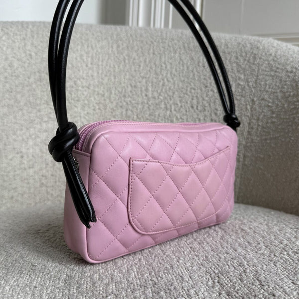 2004 Chanel Cambon Quilted Pink Mini Shoulder Bag