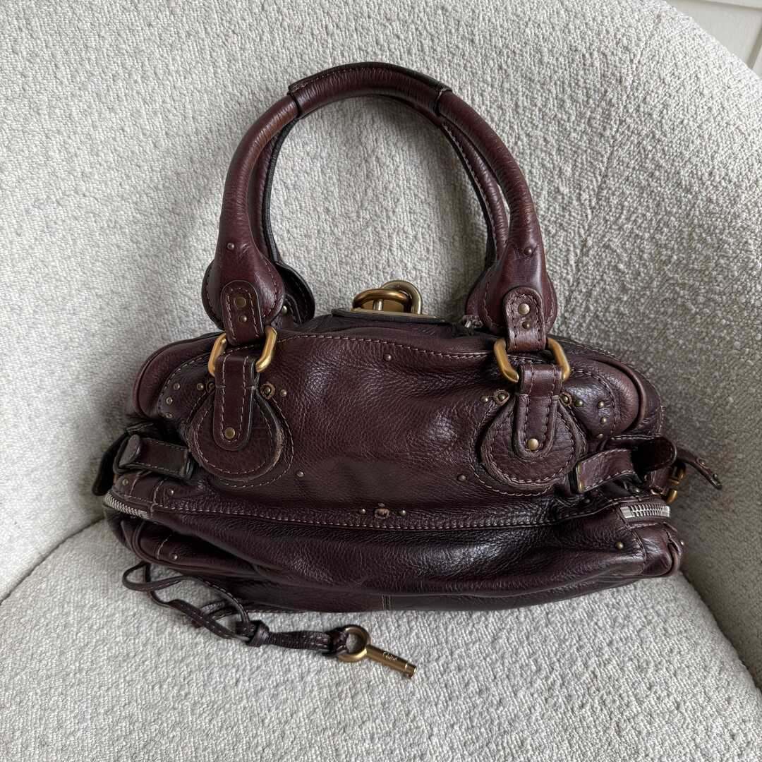 Chloe Paddington Leather Chocolate Brown Shoulder Bag
