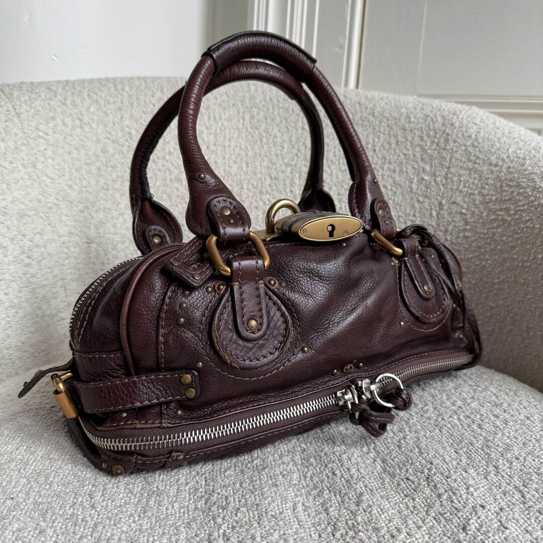 Chloe Paddington Leather Chocolate Brown Shoulder Bag