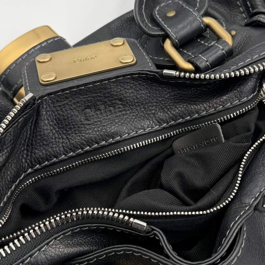 Chloe Paddington Leather Black Handbag