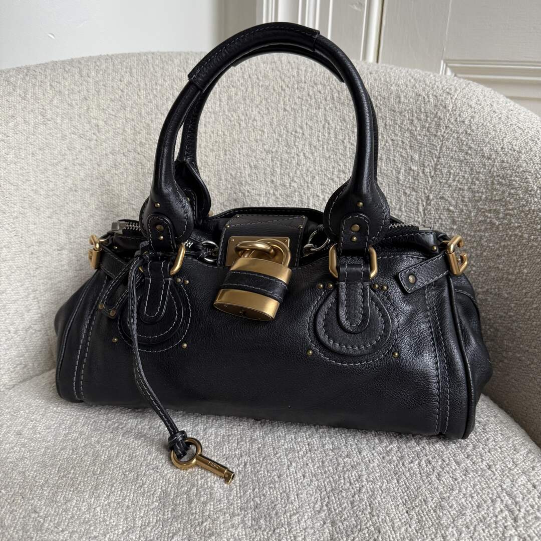 Chloe Paddington Leather Black Handbag