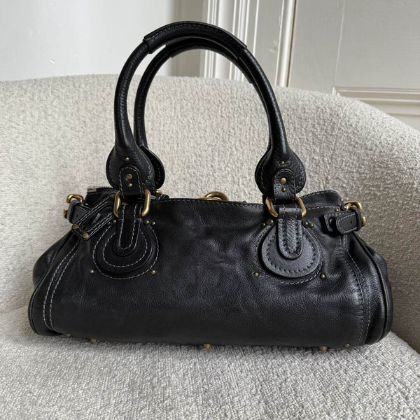 Chloe Paddington Leather Black Handbag
