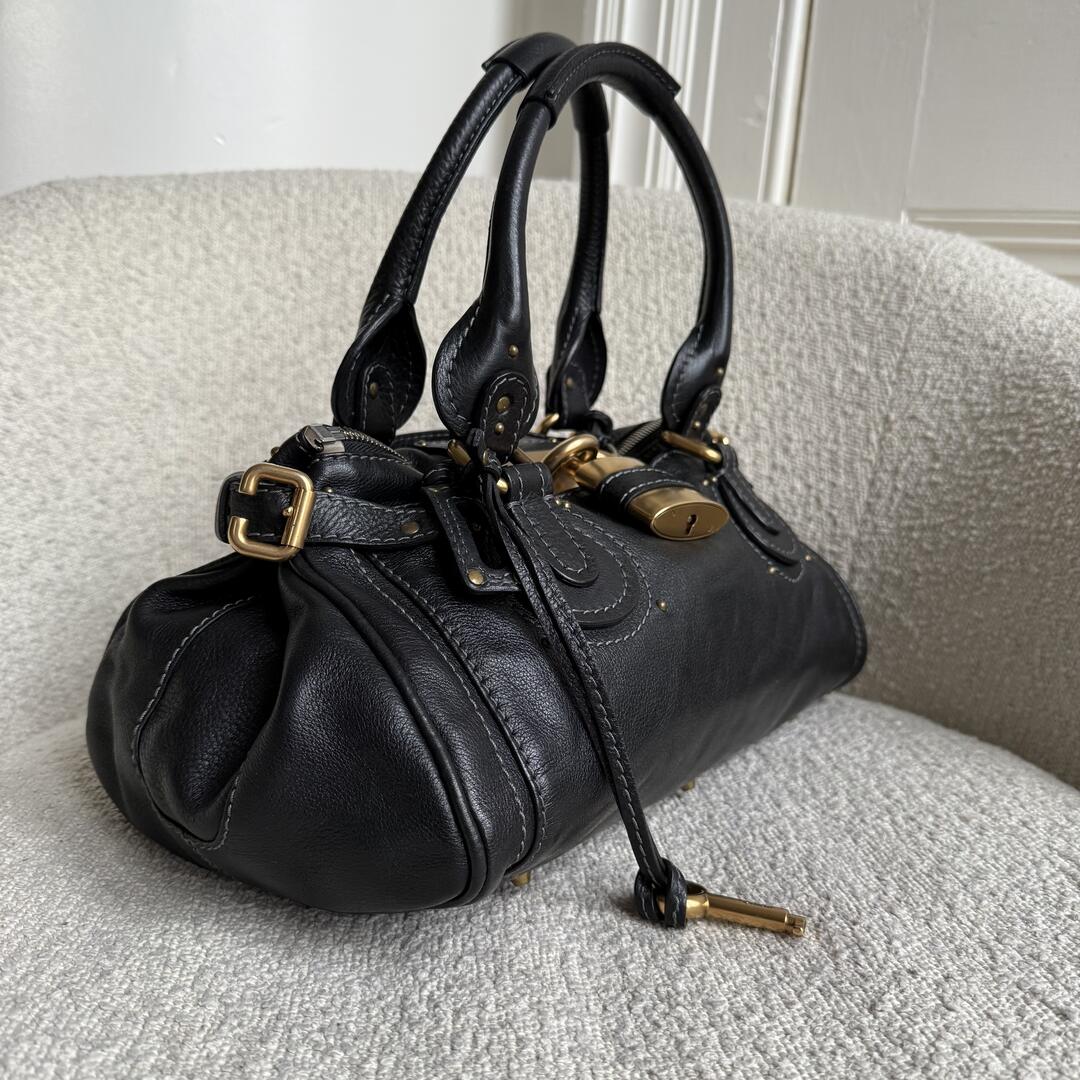 Chloe Paddington Leather Black Handbag