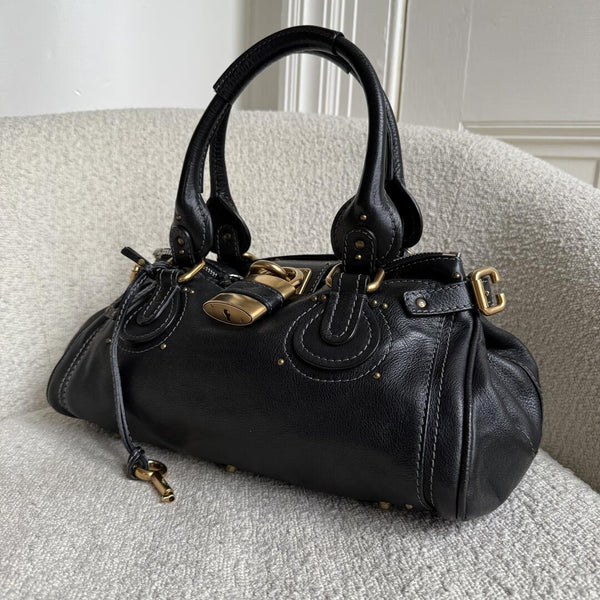Chloe Paddington Leather Black Handbag