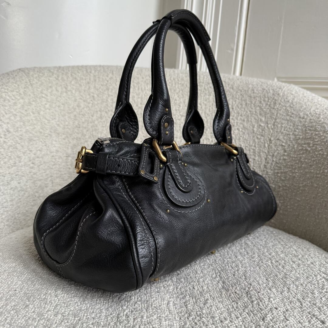 Chloe Paddington Leather Black Handbag