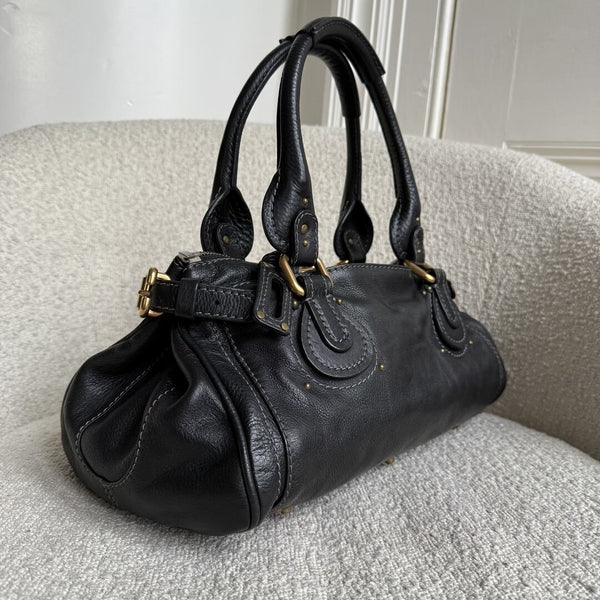 Chloe Paddington Leather Black Handbag