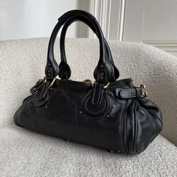 Chloe Paddington Leather Black Handbag