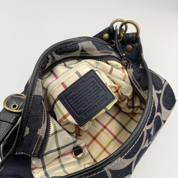 Coach Signature Denim Shoulder Bag