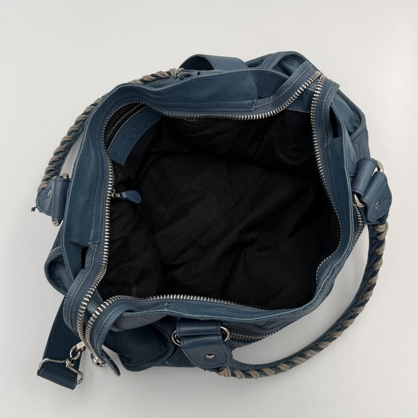 2009 Balenciaga The Giant City 21 Leather Blue Bag