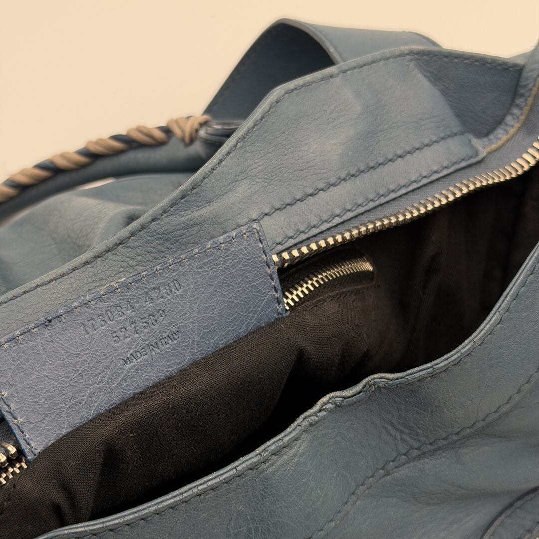 2009 Balenciaga The Giant City 21 Leather Blue Bag