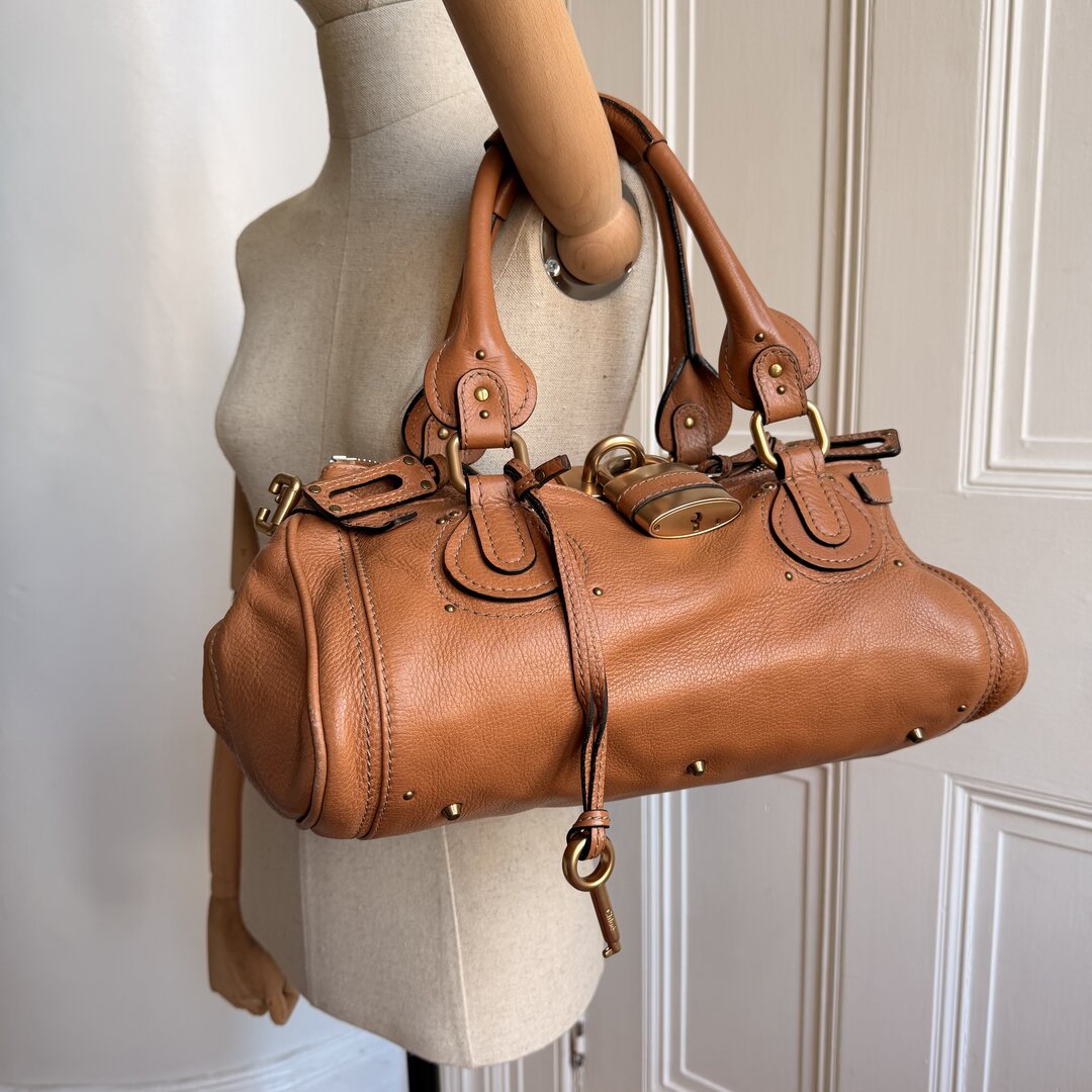 Chloe Paddington Leather Brown Handbag