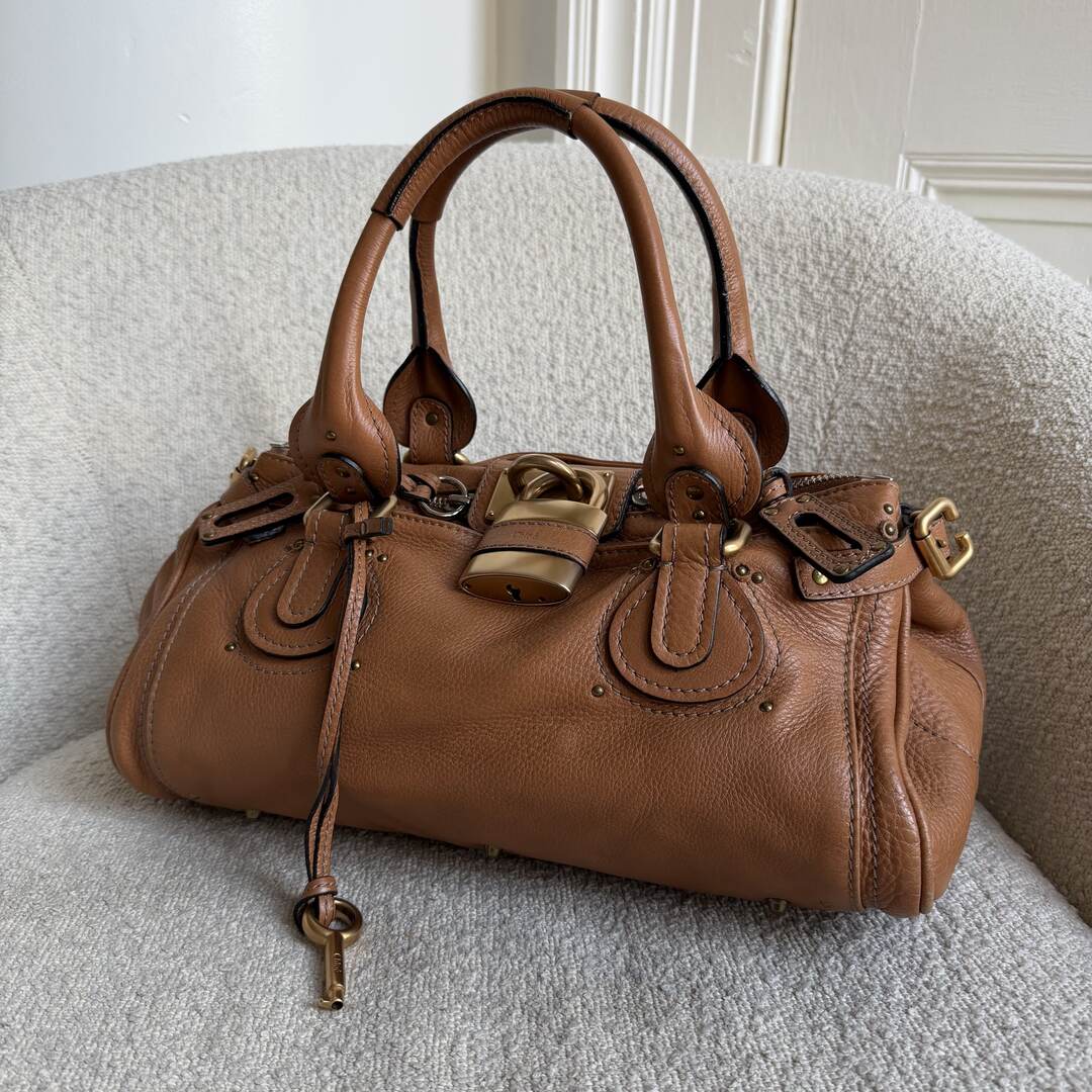 Chloe Paddington Leather Brown Handbag