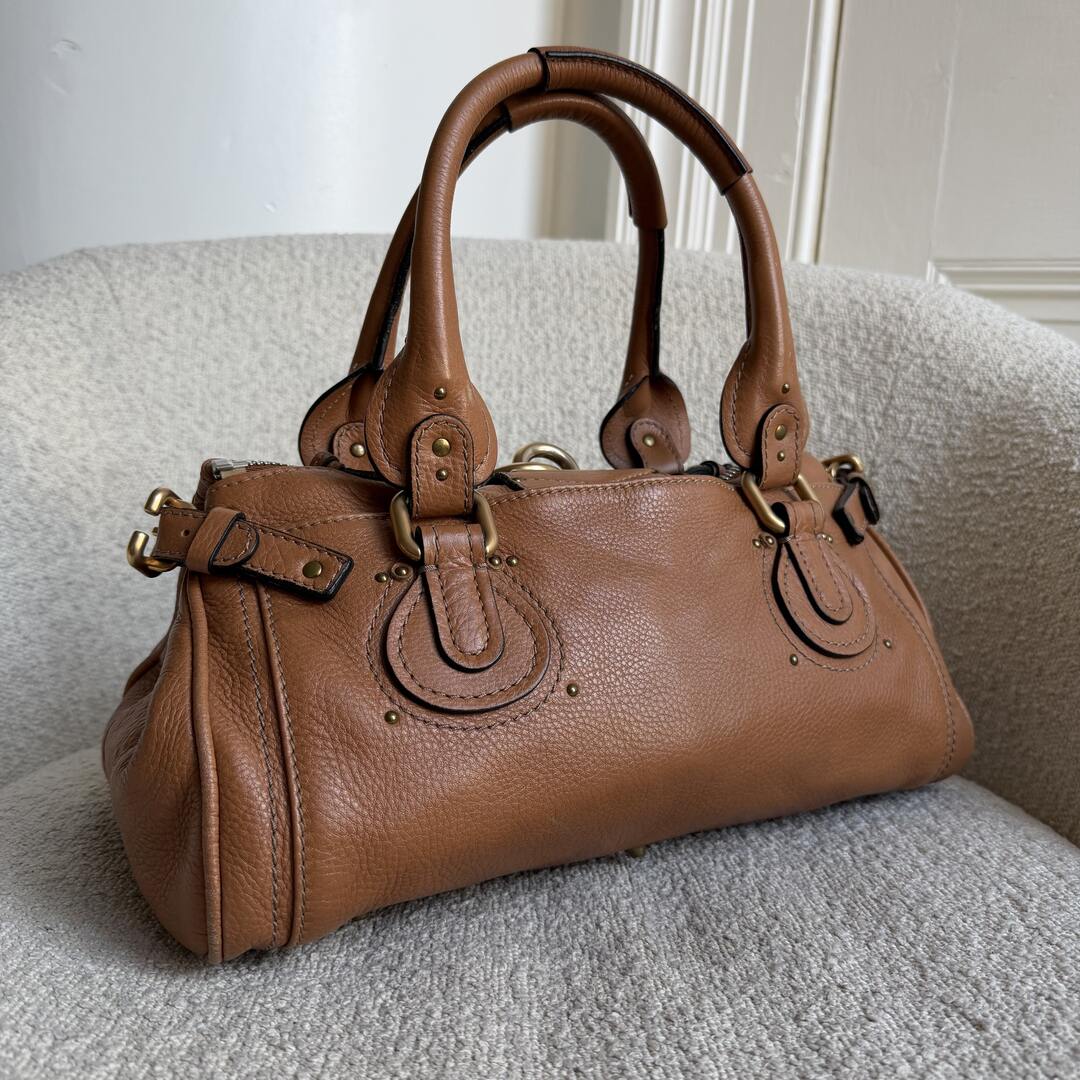 Chloe Paddington Leather Brown Handbag