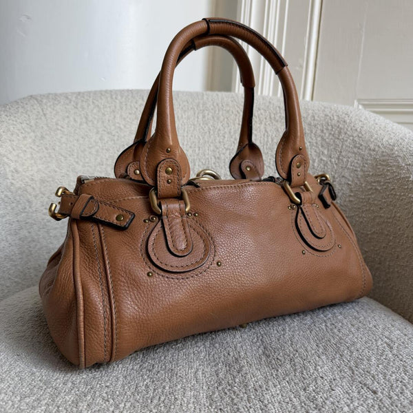 Chloe Paddington Leather Brown Handbag