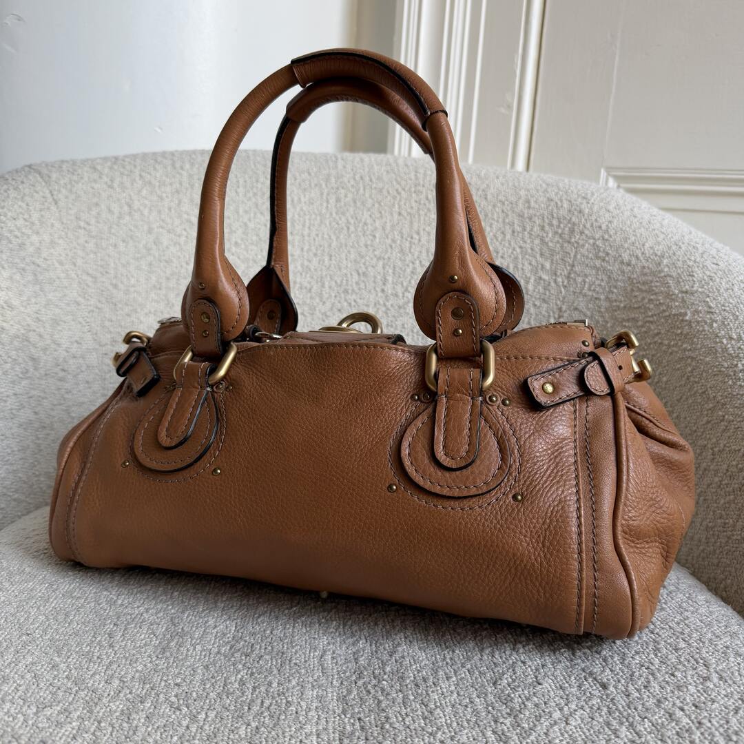 Chloe Paddington Leather Brown Handbag