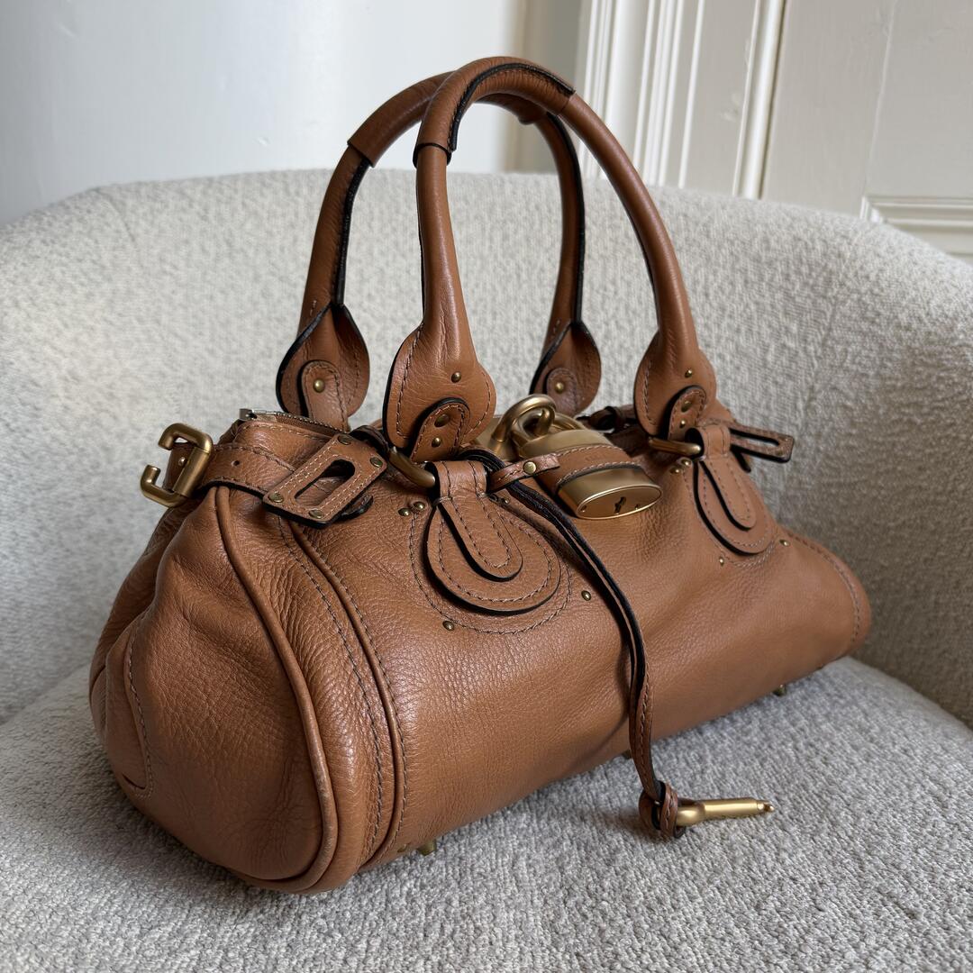 Chloe Paddington Leather Brown Handbag
