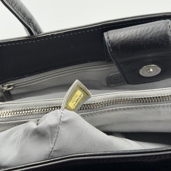 2014 Chanel Executive Cerf Caviar Black Leather Tote Bag