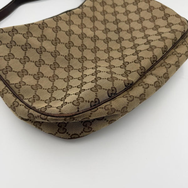 Gucci GG Canvas Brown Shoulder Bag