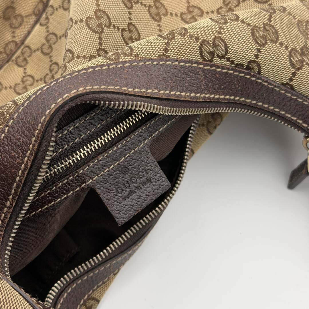 Gucci GG Canvas Brown Shoulder Bag