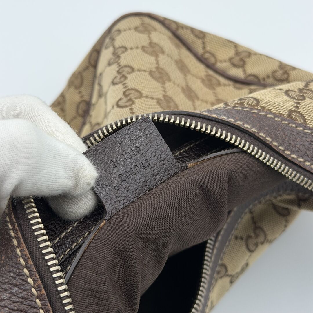 Gucci GG Canvas Brown Shoulder Bag
