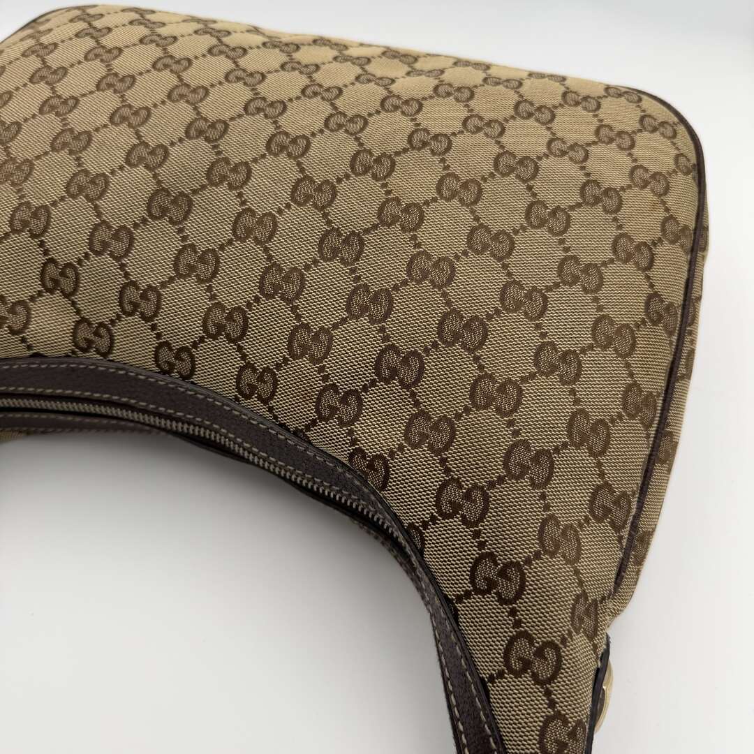 Gucci GG Canvas Brown Shoulder Bag